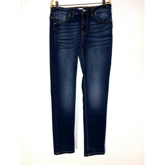 Kancan Dark Wash Stretchy Skinny Jeans Size 5/26 - Picture 1 of 8